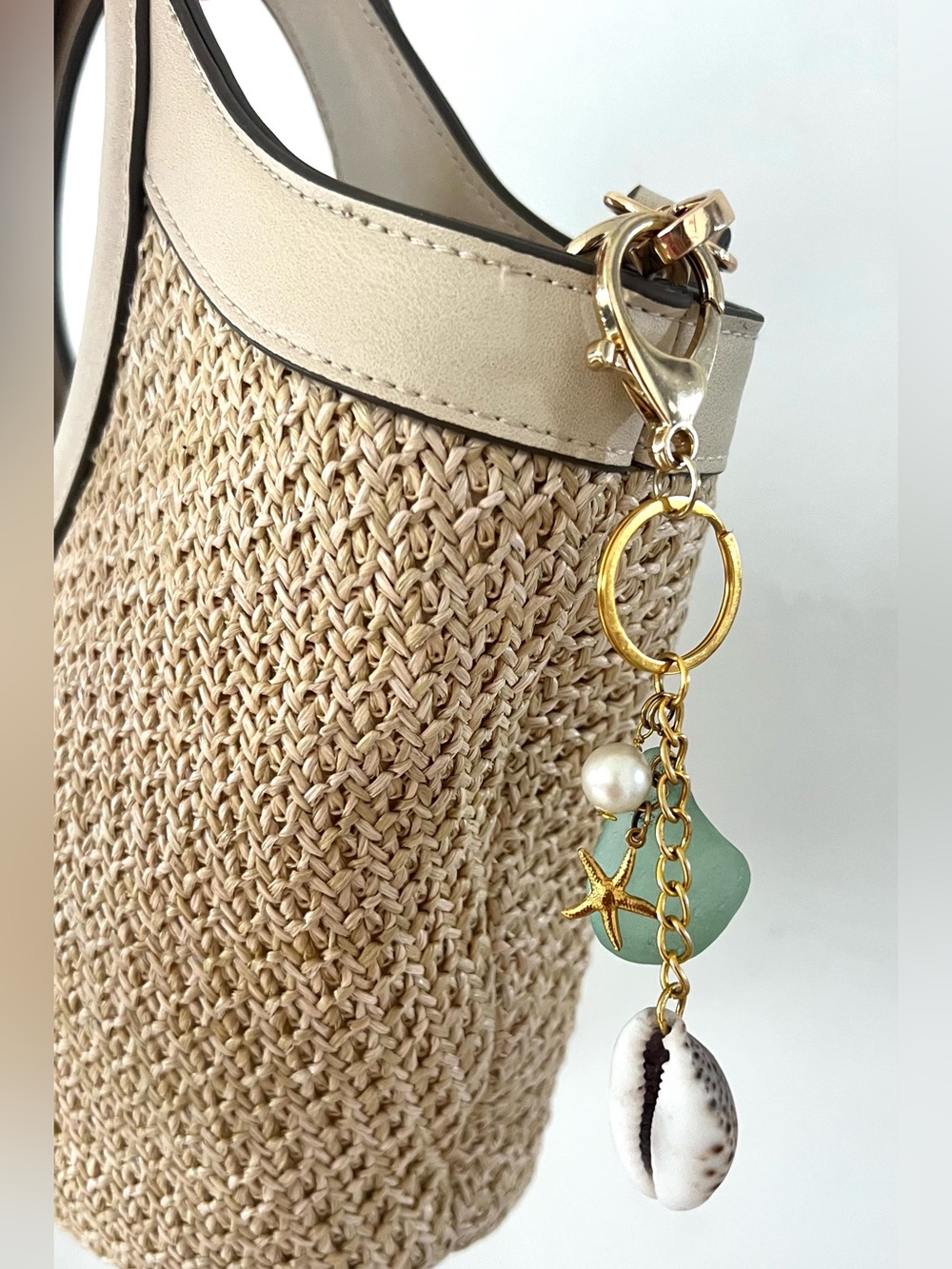 Purse Sea Charm Jewelry - Beach Inspired Bag or Keychain Charm